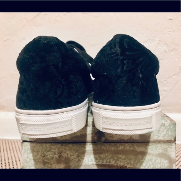 Rebecca Minkoff Black Velvet Sneaker - Picture 4 of 6